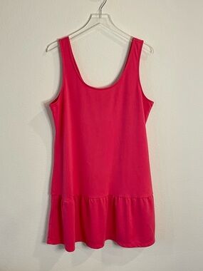 Old Navy Sleeveless Drop-Waist Tank Dress Bright Pink